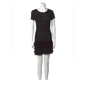 Red Valentino Scoop Neck Mini Dress